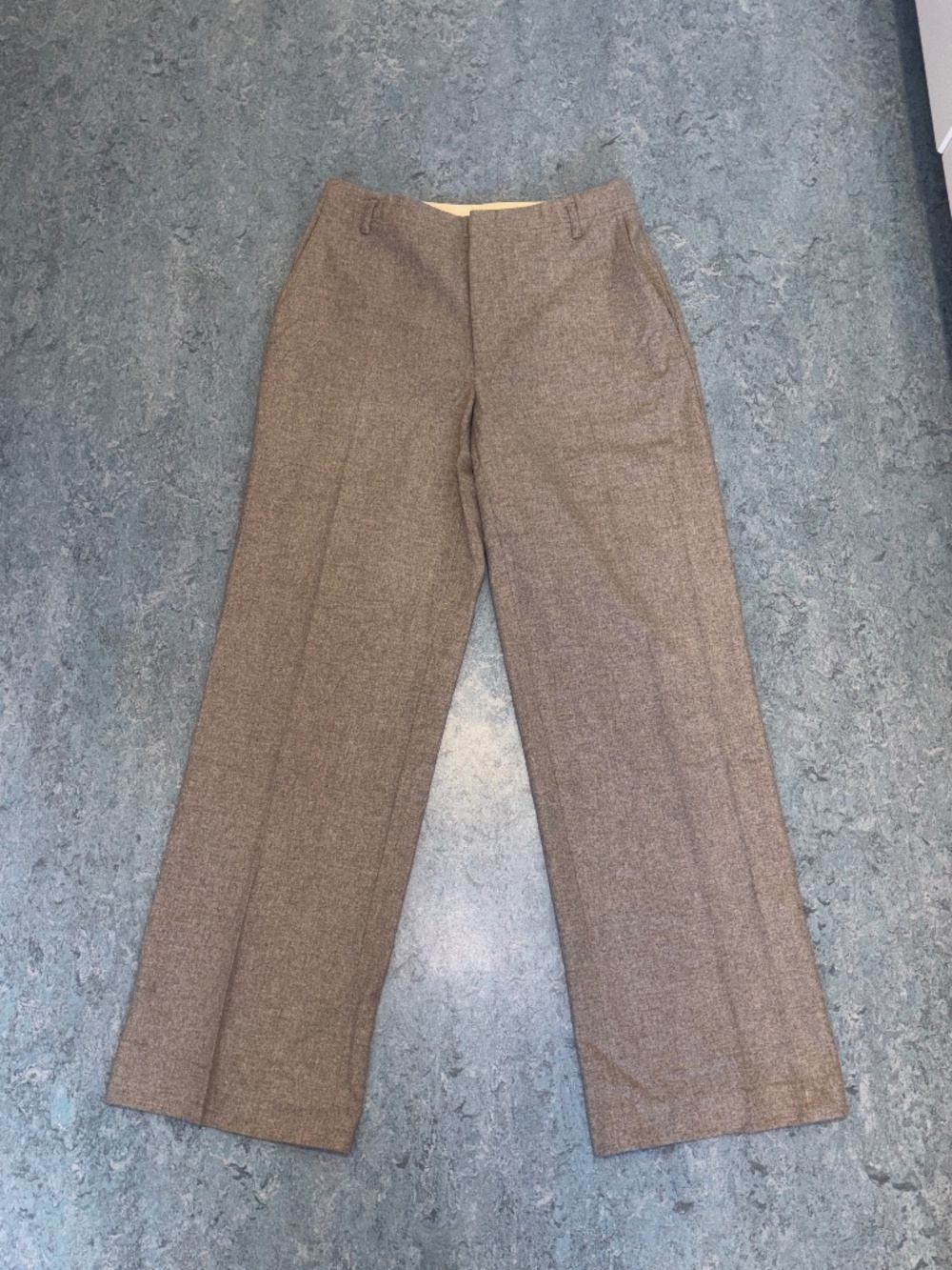 Banana Republic Gray Wool Blend Straight Leg Trousers Size 4